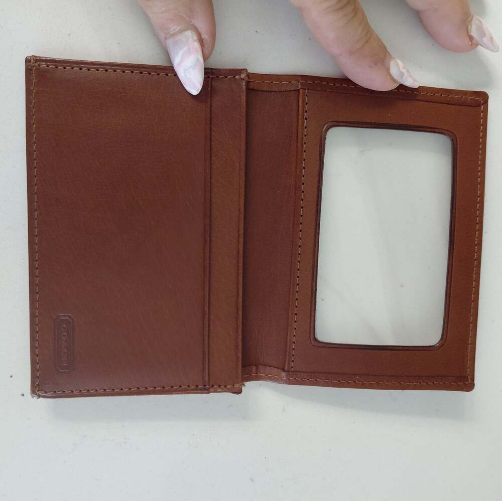 Coach vintage wallet card ID holder bi-fold brown